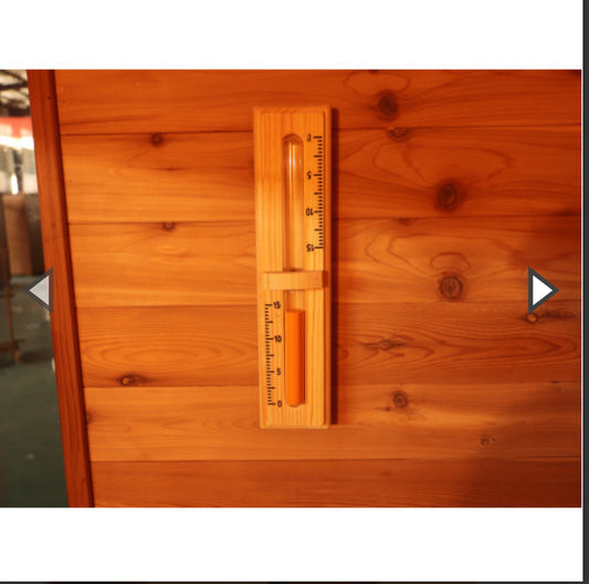 Denali 4-Person Contemporary Outdoor Sauna with Harvia Heater